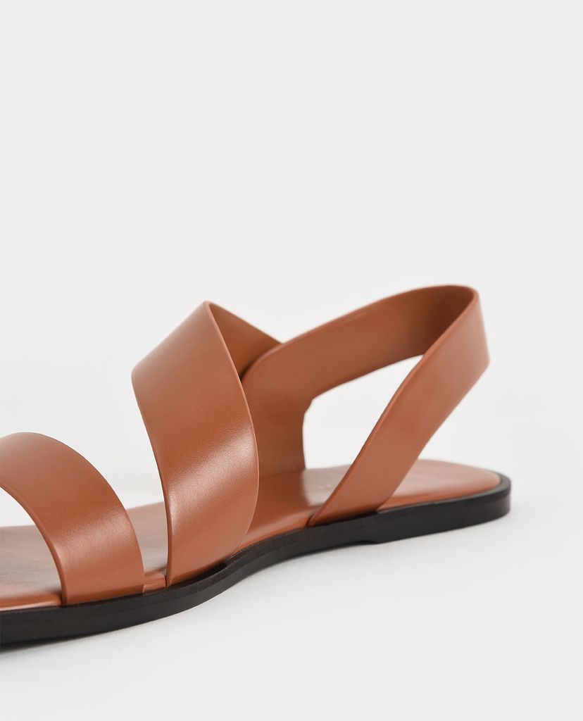 CHARLES & KEITH - Giày sandal nữ quai ngang chéo thời trang