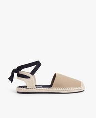 CHARLES & KEITH - Giày sandals nữ mũi tròn Tie Around Espadrille