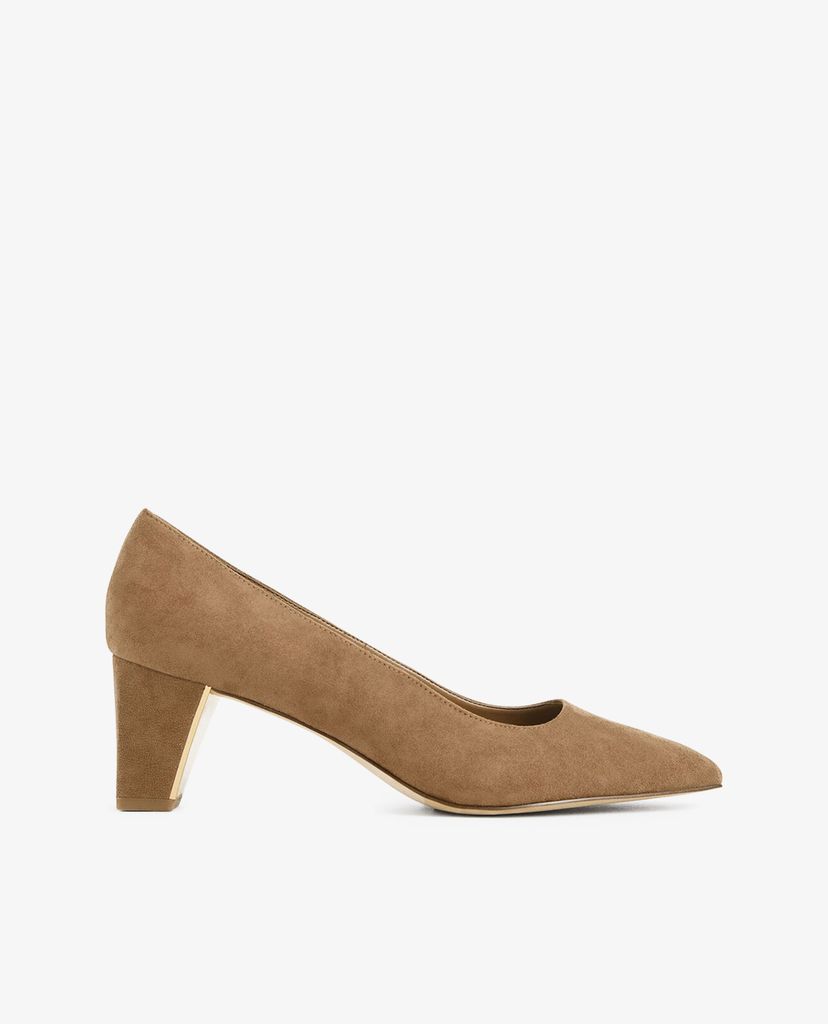 CHARLES & KEITH - Giày cao gót Textured Chunky Heel Pumps