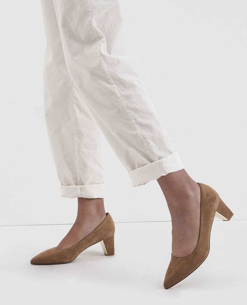 CHARLES & KEITH - Giày cao gót Textured Chunky Heel Pumps