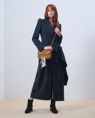 CHARLES & KEITH - Túi đeo vai nữ chữ nhật Satin Scarf Double Strap