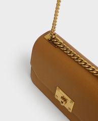 CHARLES & KEITH - Túi đeo chéo nữ nắp gập Metallic Push Lock