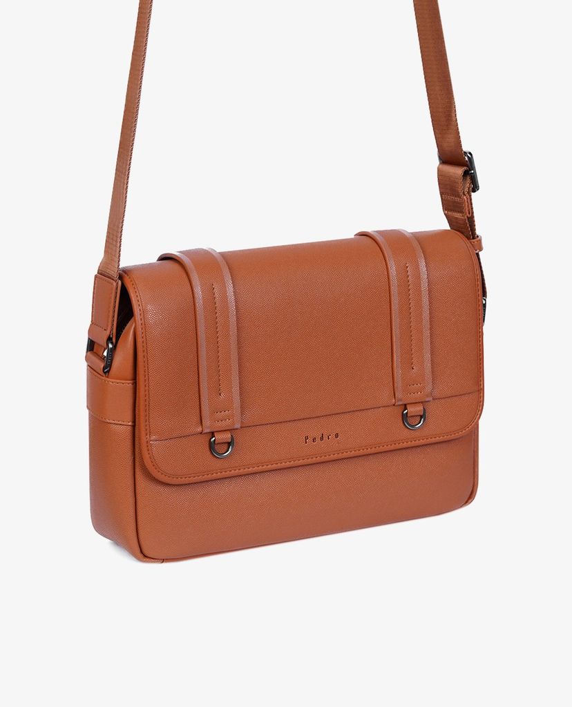 Túi đeo chéo nam nắp gập Casual Messenger