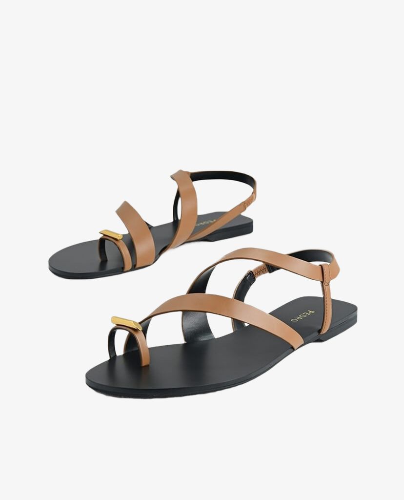PEDRO - Giày sandal nữ xỏ ngón Toe Loop Slingback