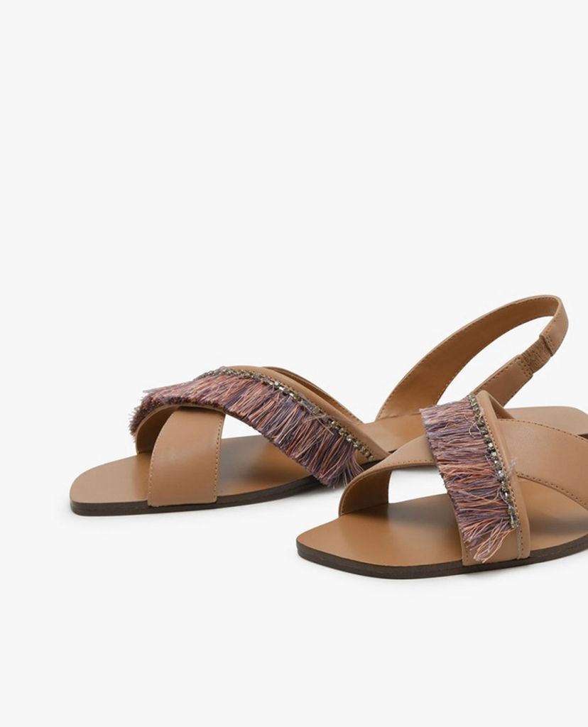PEDRO - Giày sandal nữ phối quai đan chéo