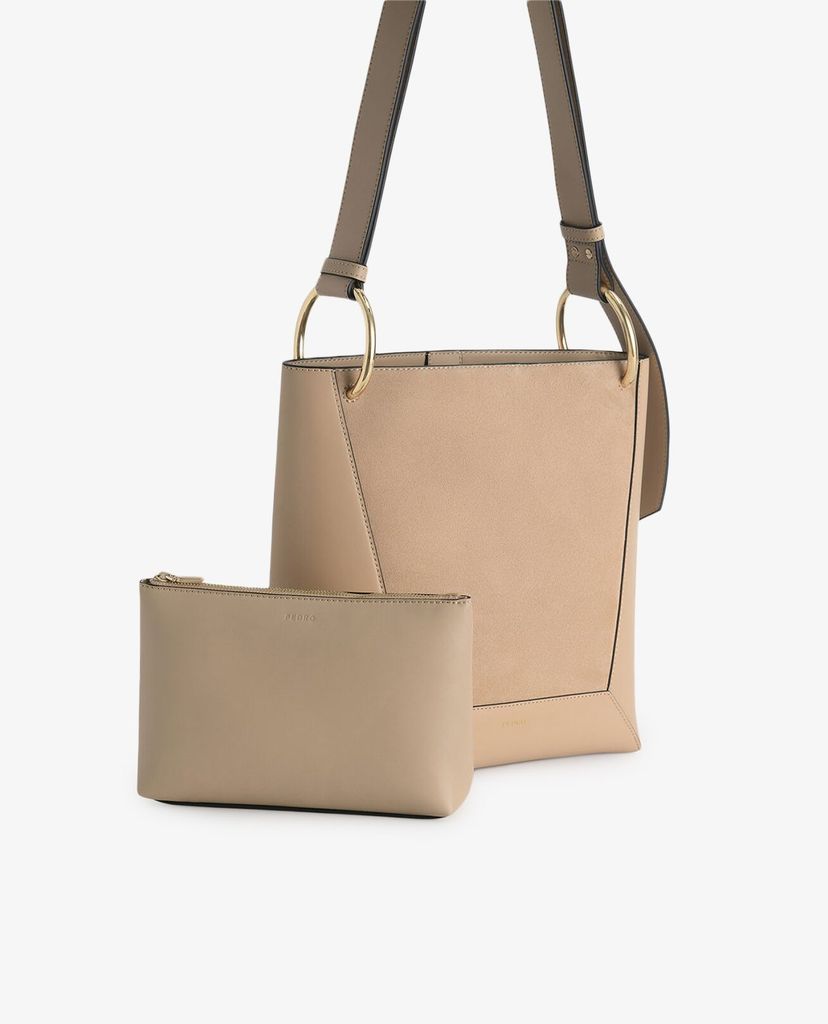PEDRO - Túi đeo vai nữ chữ nhật Leather Hobo