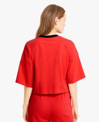 PUMA - Áo croptop nữ cổ tròn ngắn tay Sportstyle INTL Game