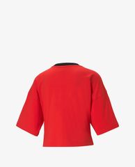 PUMA - Áo croptop nữ cổ tròn ngắn tay Sportstyle INTL Game