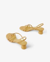 CHARLES & KEITH - Giày sandal cao gót hở mũi Strappy Cylindrical