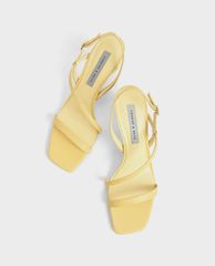 CHARLES & KEITH - Giày cao gót sandals See Through Sculptural Heel