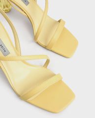CHARLES & KEITH - Giày cao gót sandals See Through Sculptural Heel