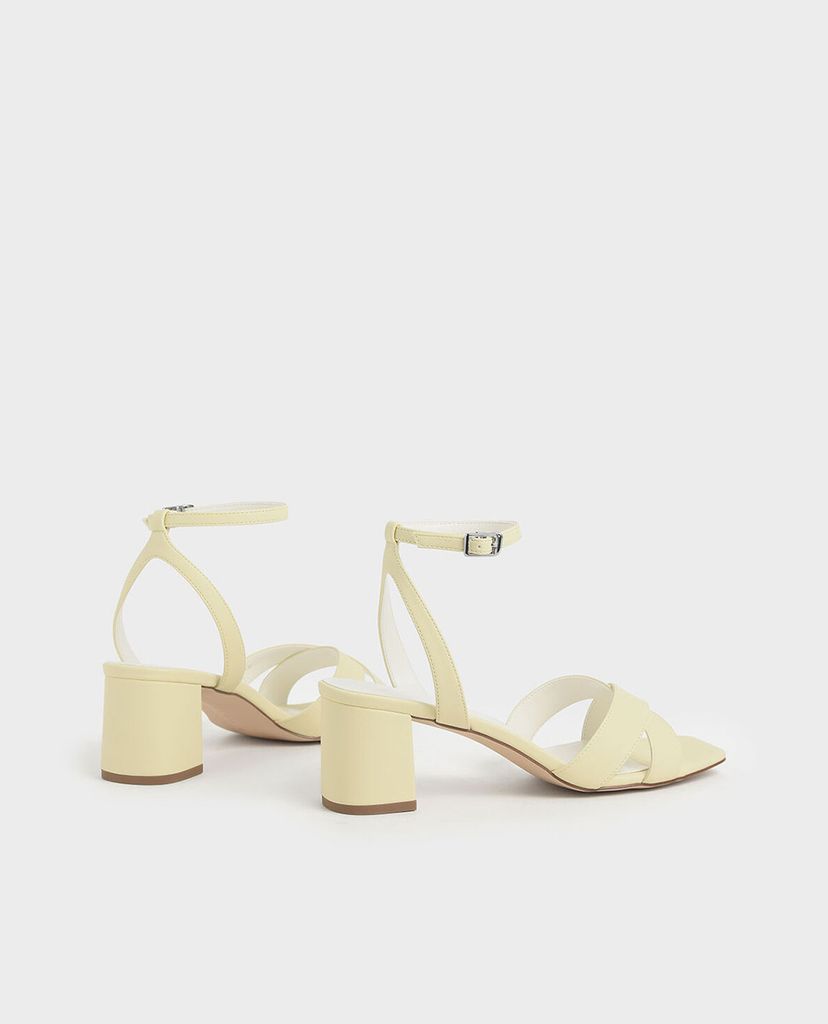 CHARLES & KEITH - Giày cao gót quai chéo Criss Cross Block
