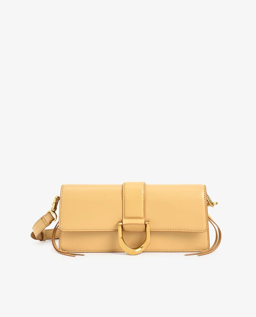 CHARLES & KEITH - Túi đeo vai nữ chữ nhật Metallic Buckle