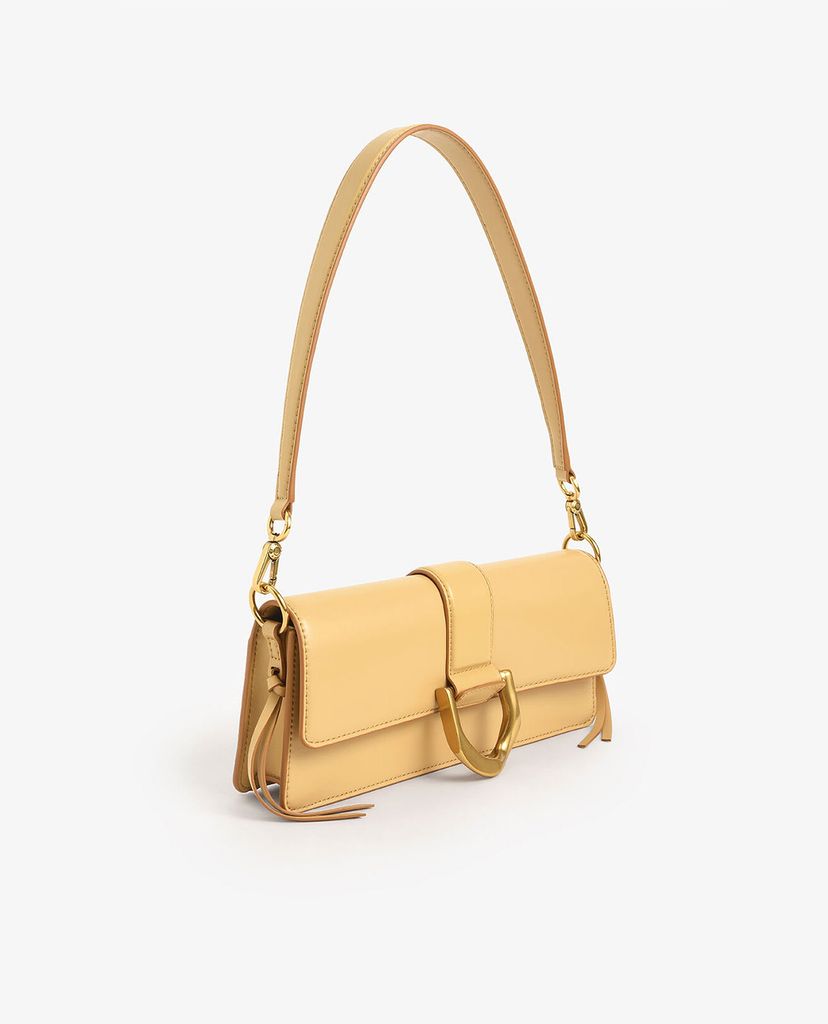 CHARLES & KEITH - Túi đeo vai nữ chữ nhật Metallic Buckle