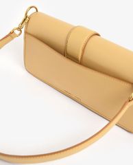 CHARLES & KEITH - Túi đeo vai nữ chữ nhật Metallic Buckle