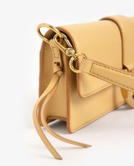 CHARLES & KEITH - Túi đeo vai nữ chữ nhật Metallic Buckle
