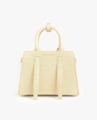 CHARLES & KEITH - Túi xách tay nữ chữ nhật Croc Effect
