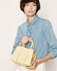 CHARLES & KEITH - Túi xách tay nữ chữ nhật Croc Effect