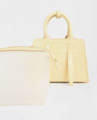 CHARLES & KEITH - Túi xách tay nữ chữ nhật Croc Effect