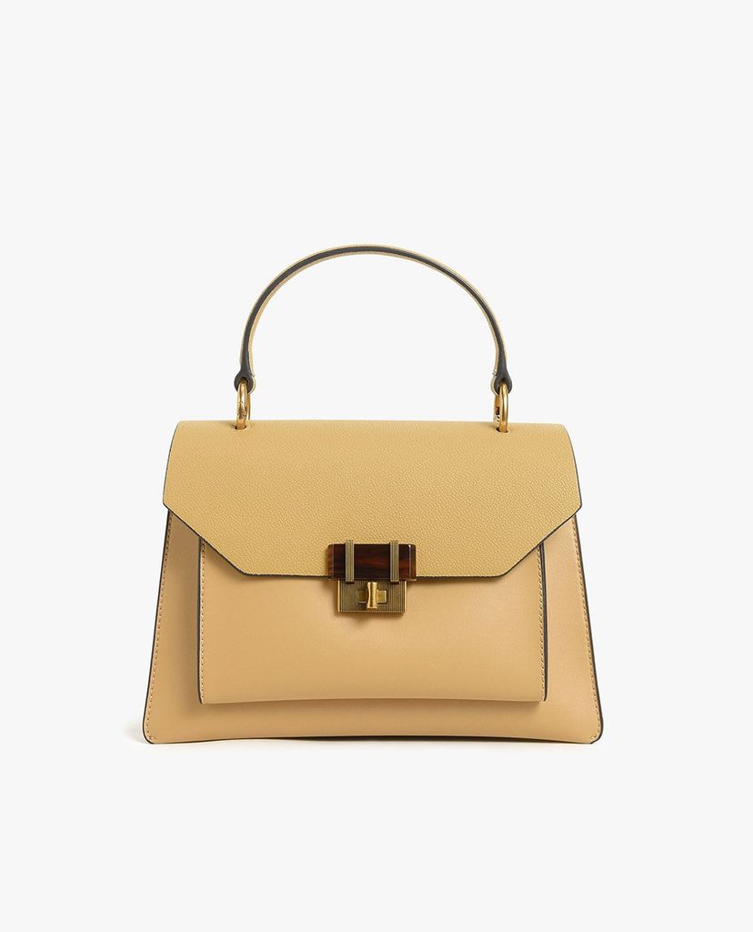 CHARLES & KEITH - Túi xách tay hình thang Stone Embellished Geometric