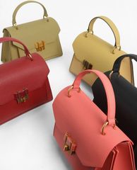 CHARLES & KEITH - Túi xách tay hình thang Stone Embellished Geometric