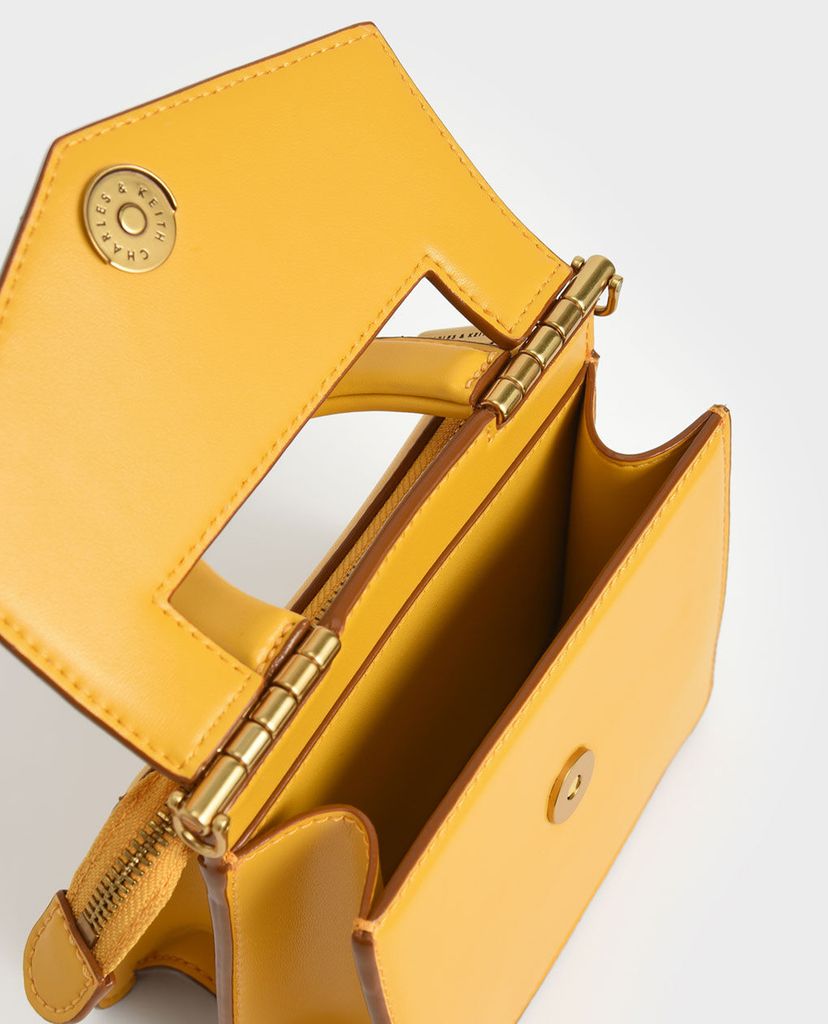 CHARLES & KEITH - Túi xách tay nữ hình vuông Top Envelope