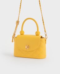 CHARLES & KEITH - Túi xách nữ tay cầm tròn thời trang