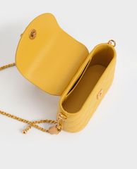 CHARLES & KEITH - Túi xách nữ tay cầm tròn thời trang