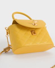CHARLES & KEITH - Túi xách nữ tay cầm tròn thời trang