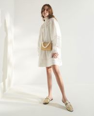 CHARLES & KEITH - Túi đeo chéo nữ chữ nhật Pearl Embellished