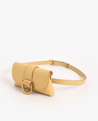 CHARLES & KEITH - Túi đeo chéo nữ chữ nhật nắp gập Metallic Buckle