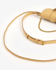 CHARLES & KEITH - Túi đeo chéo nữ chữ nhật nắp gập Metallic Buckle
