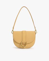 CHARLES & KEITH - Túi đeo vai nữ Metallic Buckle Saddle