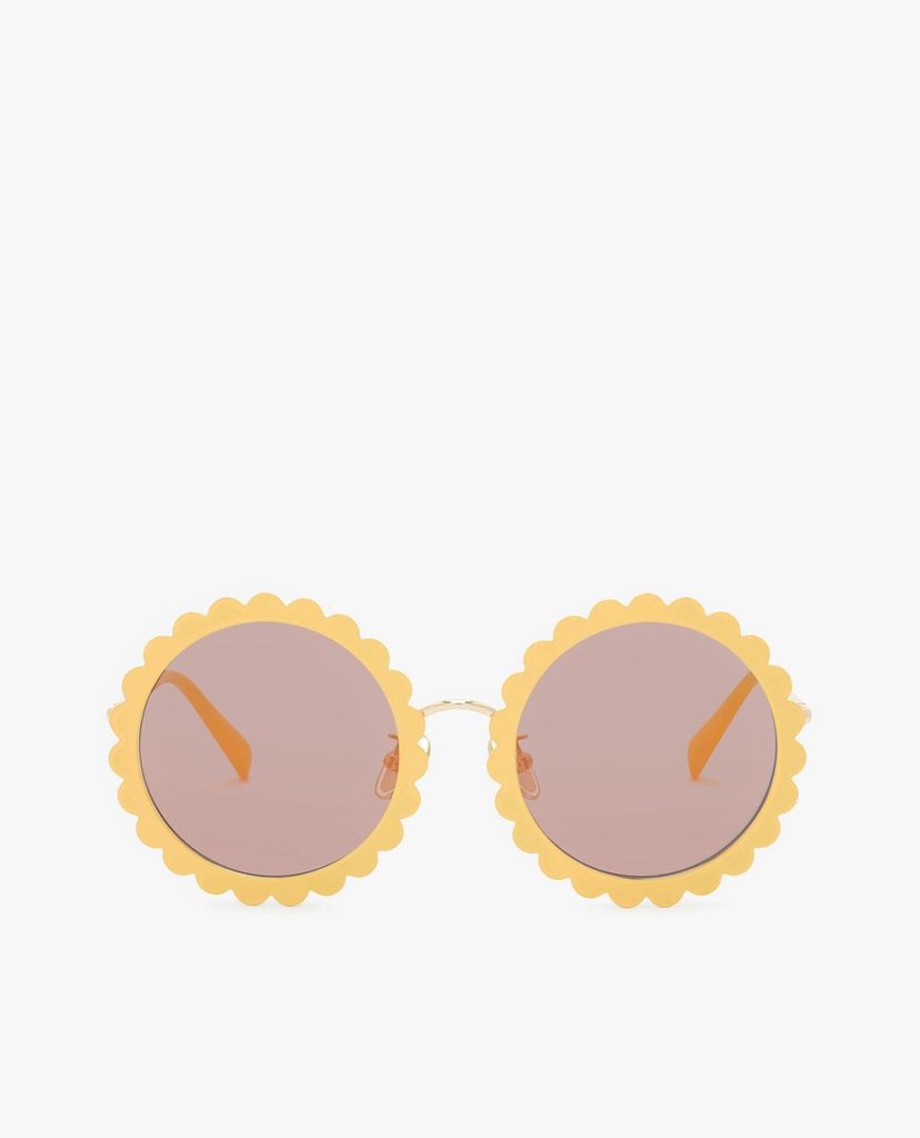 CHARLES & KEITH - Kính mát nữ gọng tròn Round Flower Frame