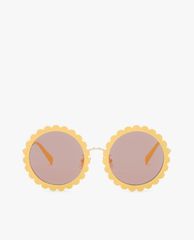 CHARLES & KEITH - Kính mát nữ gọng tròn Round Flower Frame