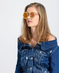 CHARLES & KEITH - Kính mát nữ gọng tròn Round Flower Frame