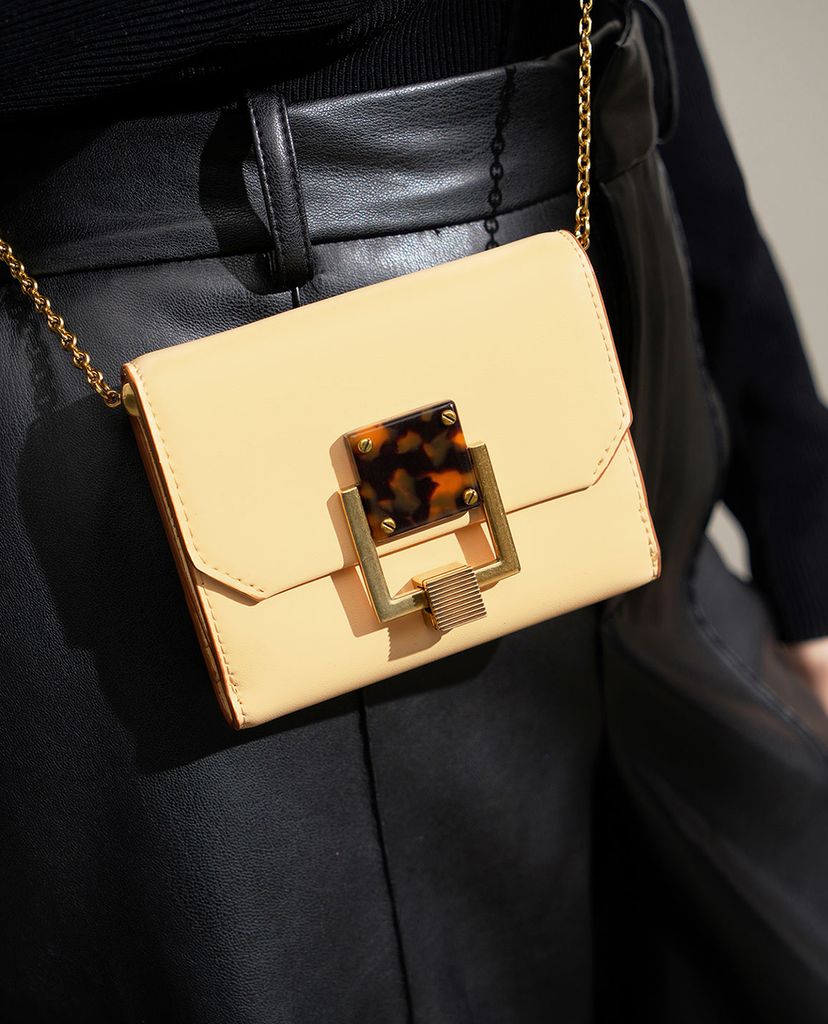 CHARLES & KEITH - Ví mini Metallic Accent