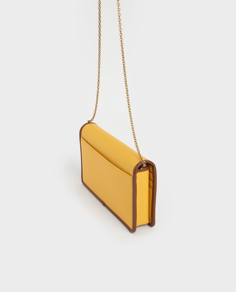 CHARLES & KEITH - Ví nữ phom chữ nhật dài Mini Front Flap