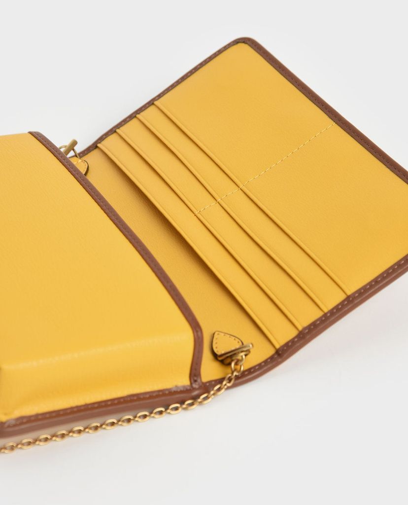 CHARLES & KEITH - Ví nữ phom chữ nhật dài Mini Front Flap