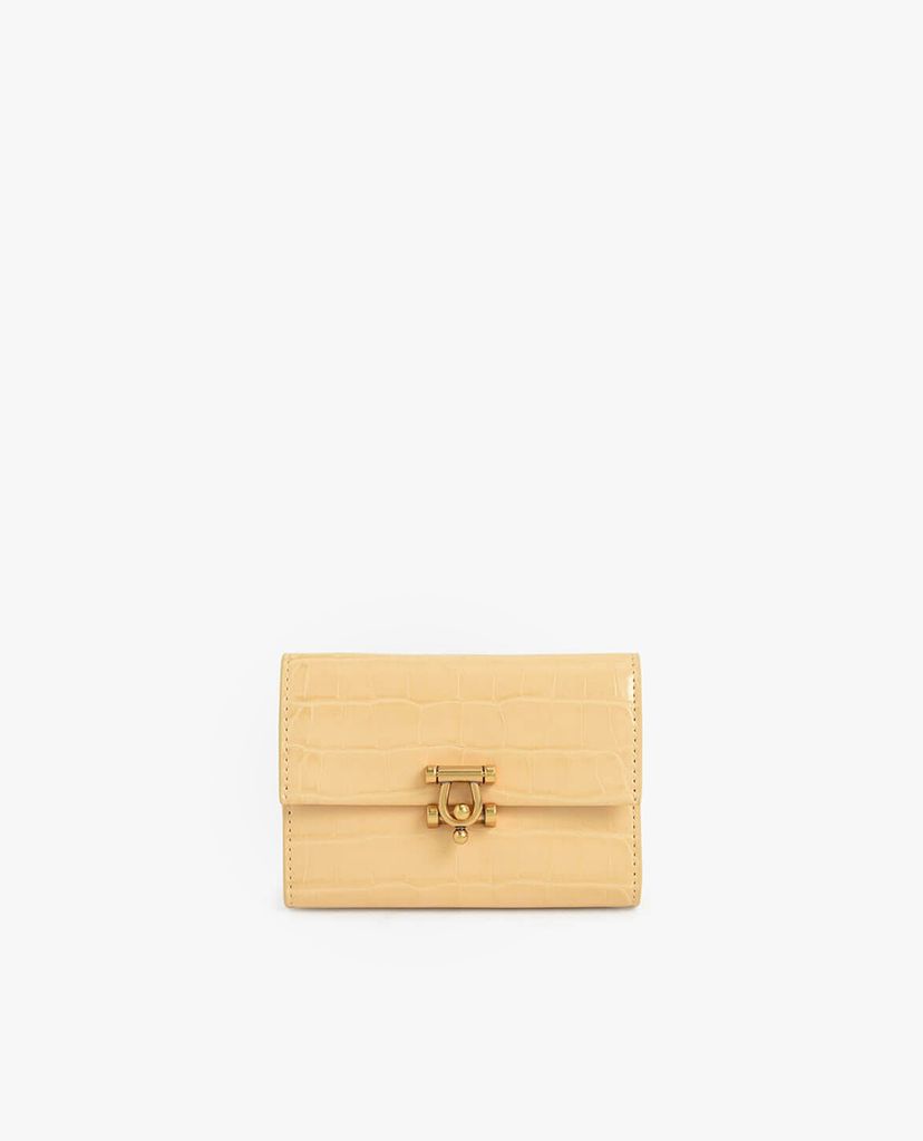 CHARLES & KEITH - Ví nữ chữ nhật nắp gập Metal Accent Mini Short