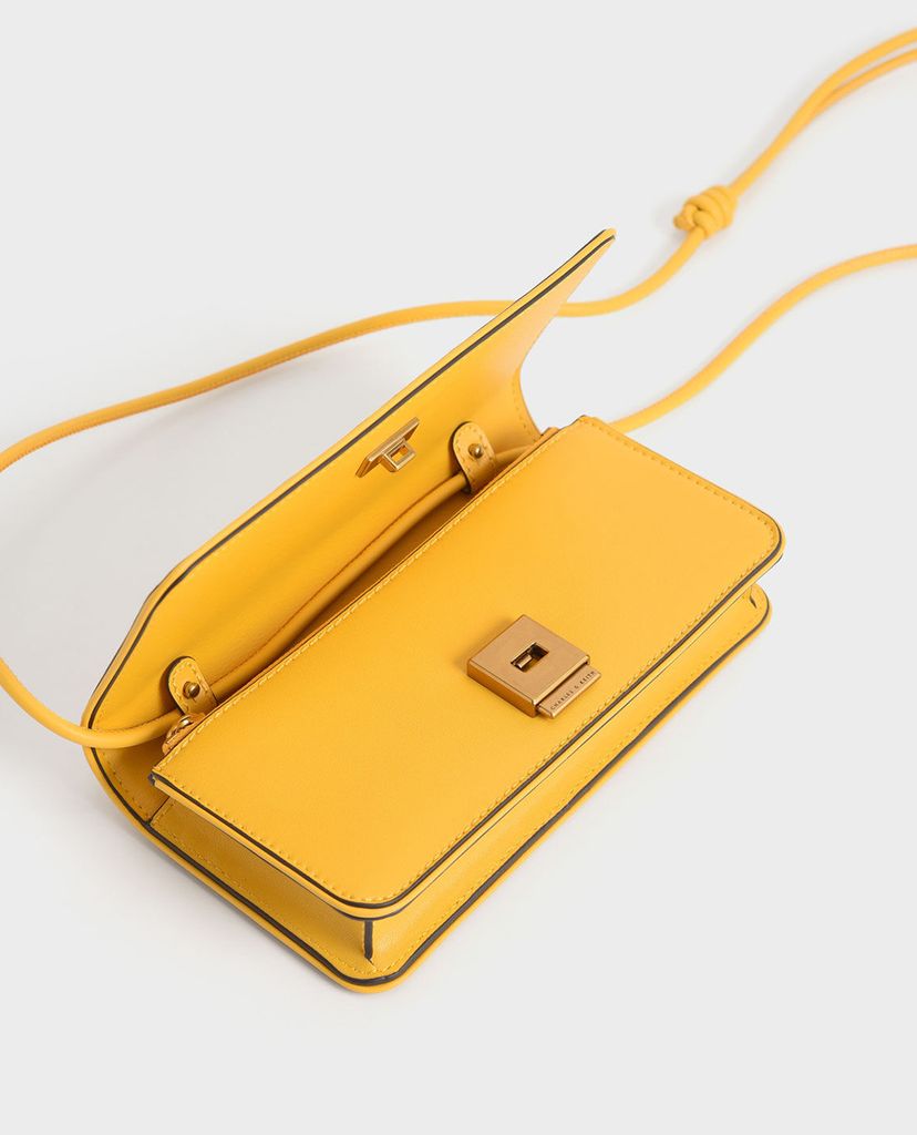 CHARLES & KEITH - Ví cầm tay nữ chữ nhật thời trang