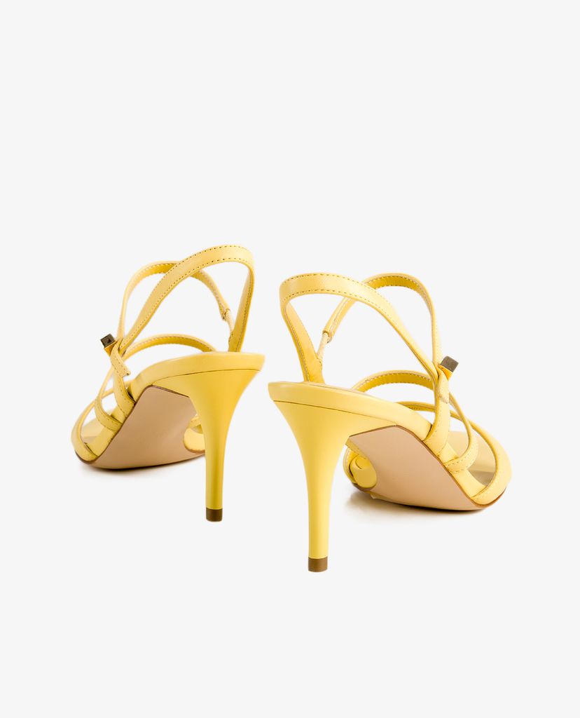 PEDRO - Giày sandals cao gót hở mũi Anniversary Exclusive Leather Slingback