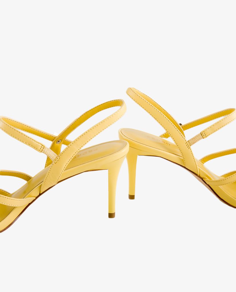 PEDRO - Giày sandals cao gót hở mũi Anniversary Exclusive Leather Slingback