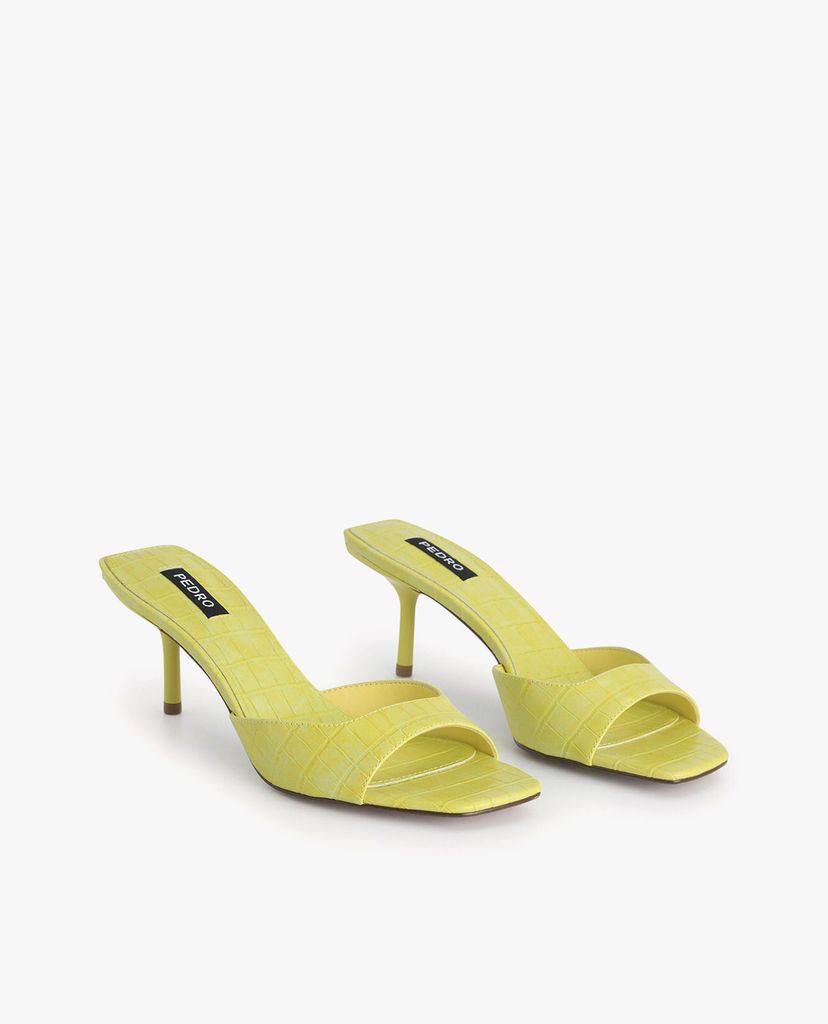PEDRO - Giày cao gót hở mũi Croc Effect