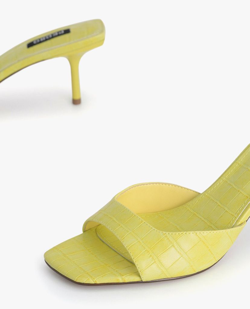 PEDRO - Giày cao gót hở mũi Croc Effect