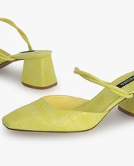 PEDRO - Giày cao gót mũi vuông Croc Effect Heeled