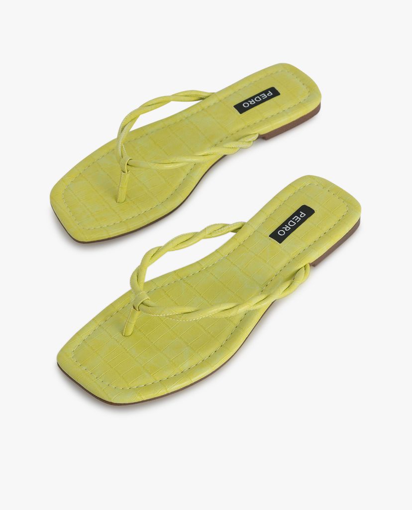 PEDRO - Dép nữ quai kẹp Croc Effect Thong