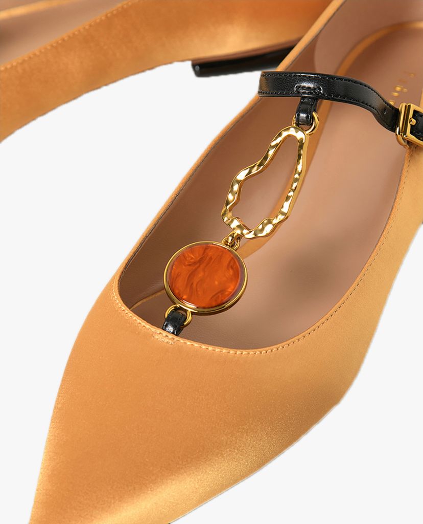 PEDRO - Giày đế bệt mũi nhọn Embellished