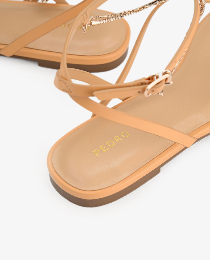 PEDRO - Giày sandal nữ Gold Chain Strappy