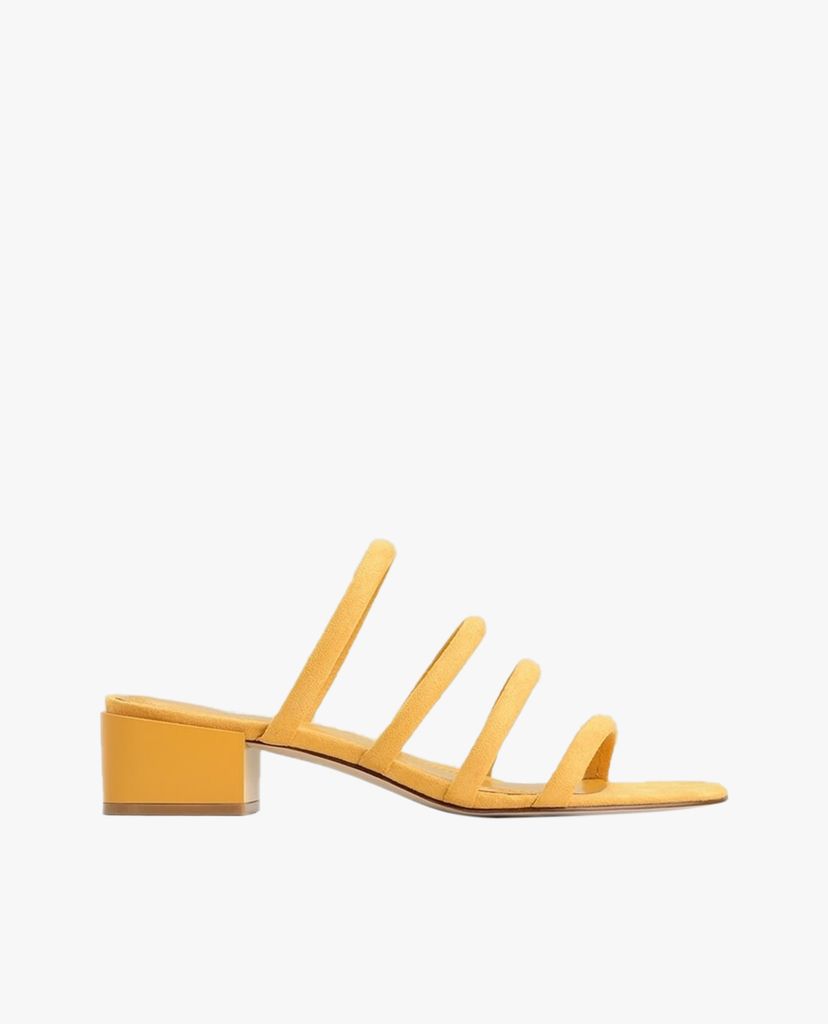 PEDRO - Giày cao gót hở mũi quai ngang Suede Strappy Mules